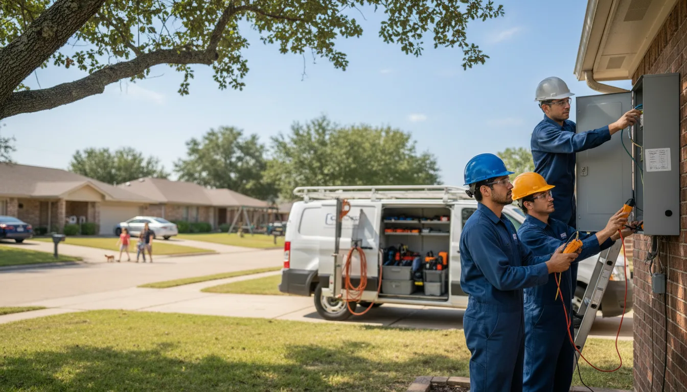 Certified electrician providing emergency electrical services in Lanark Village, FL